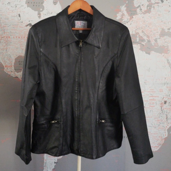 PB MARTIN GENUINE LEATHER JACKET WOMEN LARGE. - Picture 1 of 8